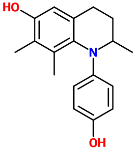 (image for) MC080194 1,2,3,4-Tetrahydro-1-(4-hydroxyphenyl)-2,7,8-trimethyl-6-quinolinol